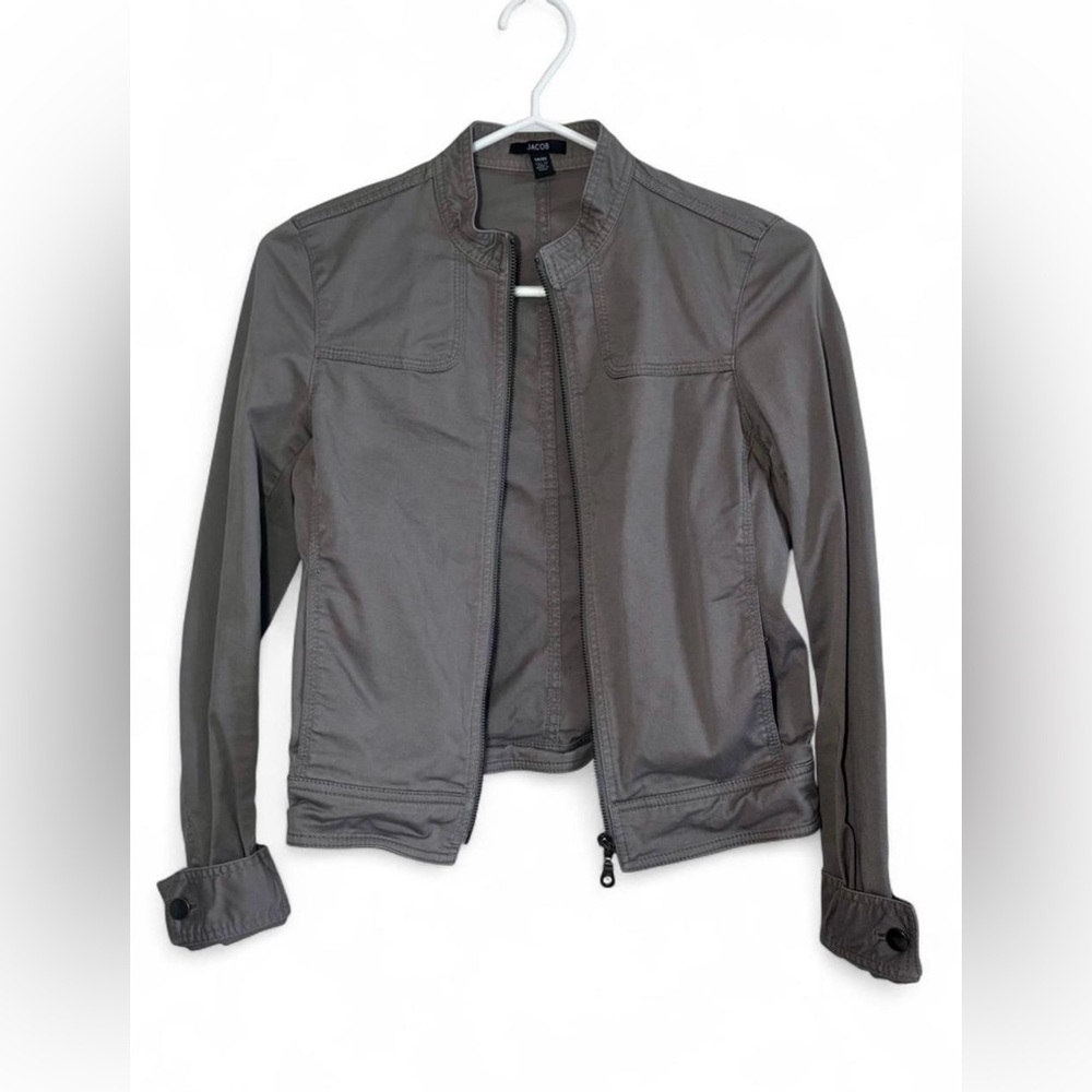 (3 for $30) Jacob Taupe Zip-Up Jacket